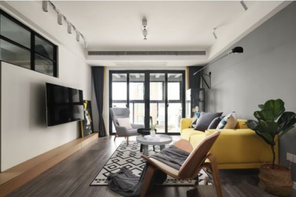 貳號(hào)大院127平米三居室現(xiàn)代簡(jiǎn)約風(fēng)格設(shè)計(jì)方案效果圖參考