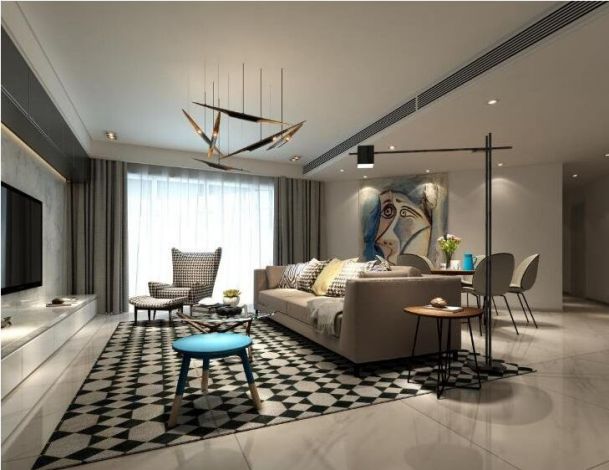 曲江華著中城139平米三居室現(xiàn)代簡(jiǎn)約風(fēng)格設(shè)計(jì)方案效果圖參考