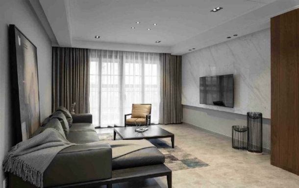 金輝世界城95平米現(xiàn)代簡(jiǎn)約風(fēng)格裝修設(shè)計(jì)效果圖