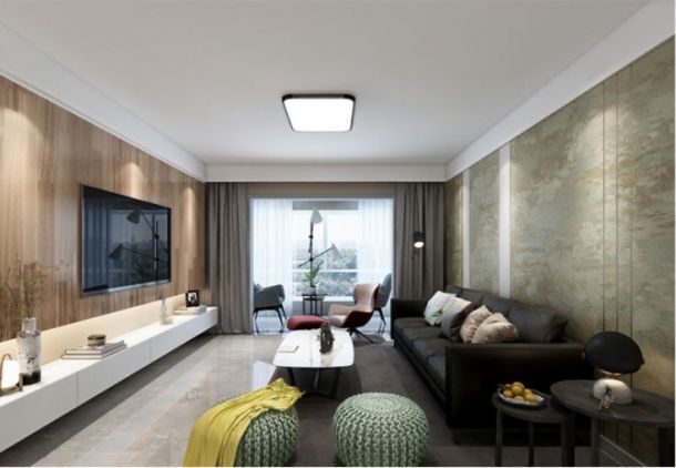 龍騰萬都匯127平米三居室現(xiàn)代簡約風(fēng)格設(shè)計方案效果圖參考