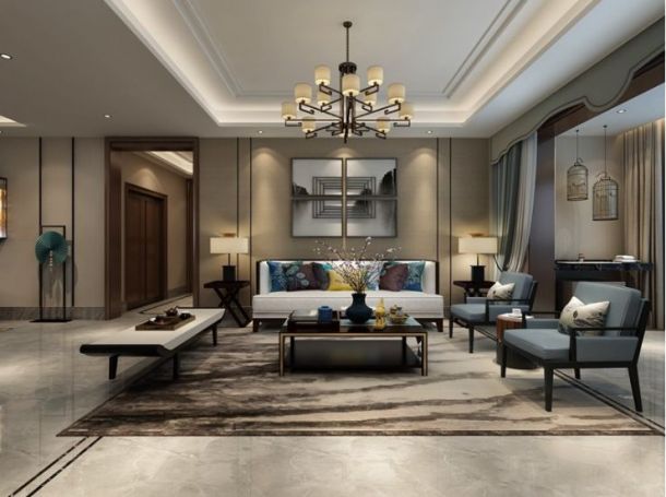 雅居樂御賓府245平米五居室中式風(fēng)格設(shè)計(jì)方案效果圖參考