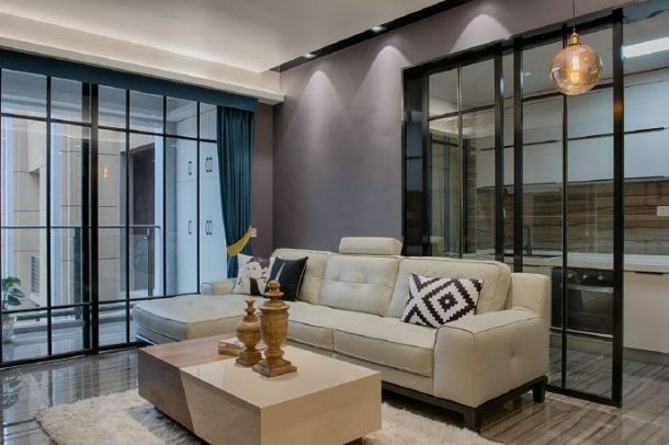 金輝優(yōu)步花園93.6平米三居室現(xiàn)代簡約風(fēng)格設(shè)計方案效果圖參考