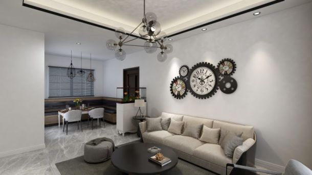 金輝世界城92平米三居室現(xiàn)代簡約風(fēng)格設(shè)計方案效果圖