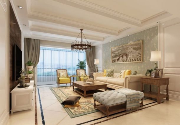 御錦城130平米三居室現(xiàn)代簡約風格設計方案效果圖參考