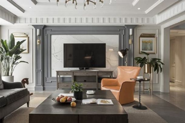 融僑城135平米美式風格裝修設計效果圖