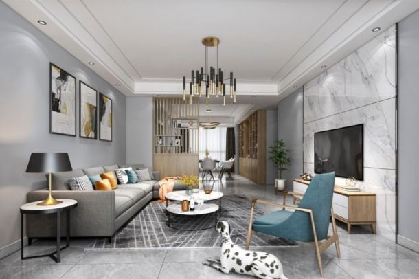 東方米蘭國際城160平米四居室現(xiàn)代簡約風(fēng)格設(shè)計方案效果圖參考