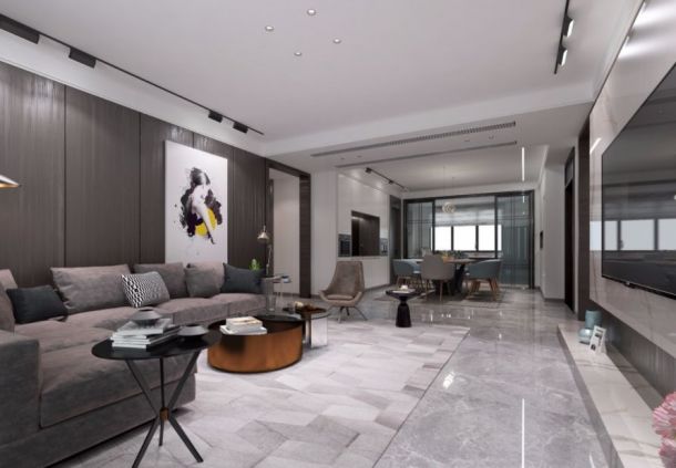 融創(chuàng)天朗五瓏176平米四居室現(xiàn)代簡(jiǎn)約風(fēng)格設(shè)計(jì)方案效果圖參考