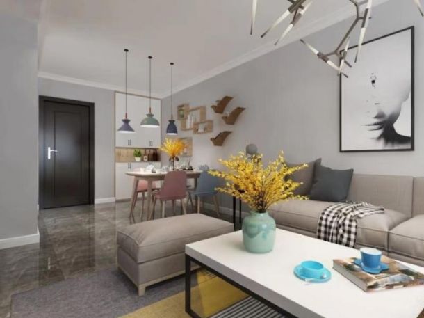 金地西灃公元90平米三居室現(xiàn)代簡約風(fēng)格設(shè)計方案效果圖參考