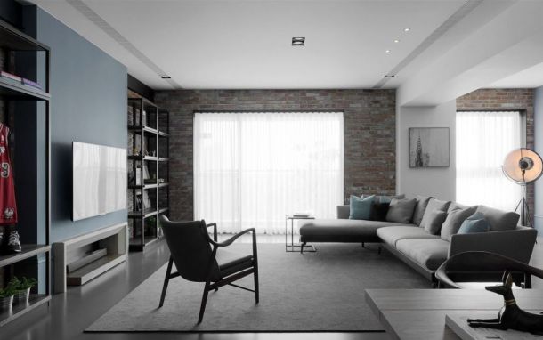 自然界云棲135平米三居室北歐風格設計方案效果圖參考