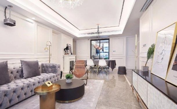 御錦城115平米輕奢風格裝修設計效果圖