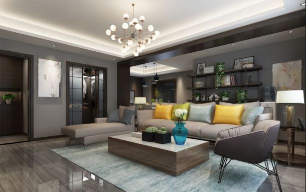 融僑城150平米三居室現(xiàn)代簡約風(fēng)格設(shè)計(jì)方案效果圖參考