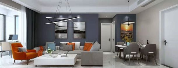 金泰新理城96平米三居室現(xiàn)代簡約風(fēng)格設(shè)計(jì)方案效果圖參考