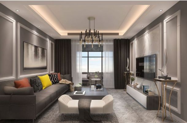 金輝世界城126平米三居室現(xiàn)代簡約風(fēng)格設(shè)計(jì)方案效果圖參考