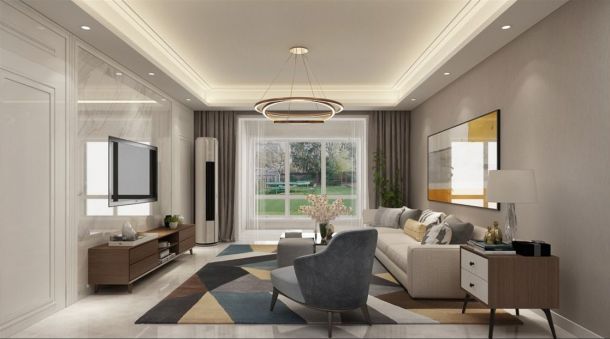 御錦城96平米三居室現(xiàn)代簡約風(fēng)格設(shè)計方案效果圖參考