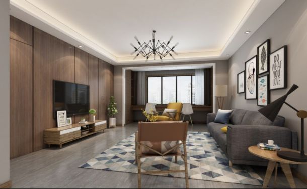 航天城120平米三居室現(xiàn)代簡約風(fēng)格設(shè)計(jì)方案效果圖參考