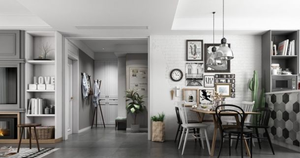 中貿(mào)廣場(chǎng)110平米三居室現(xiàn)代簡(jiǎn)約風(fēng)格設(shè)計(jì)方案效果圖