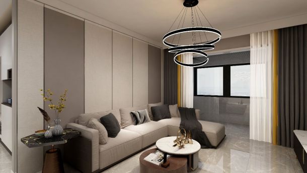 萬(wàn)熙天地118平米三居室現(xiàn)代簡(jiǎn)約風(fēng)格設(shè)計(jì)方案效果圖參考