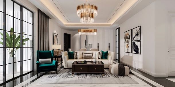 楓林綠洲150平米三居室現(xiàn)代簡約風(fēng)格設(shè)計(jì)方案效果圖參考