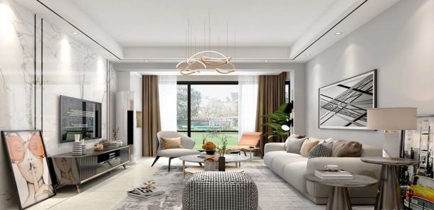 開元第一城130平米三居室現(xiàn)代簡約風(fēng)格設(shè)計(jì)方案效果圖參考