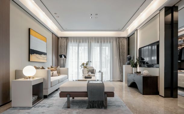 紫薇西塘117平米三居室現(xiàn)代簡(jiǎn)約風(fēng)格設(shè)計(jì)方案效果圖參考