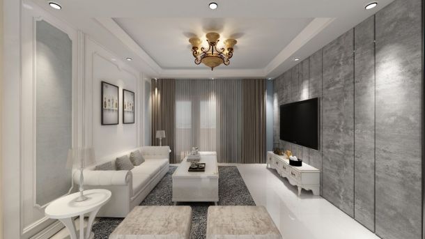 保利心語花園118平米三居室現(xiàn)代簡約風(fēng)格設(shè)計方案效果圖參考