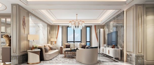 白樺林間156平米三居室現(xiàn)代輕奢風(fēng)格設(shè)計(jì)方案效果圖參考