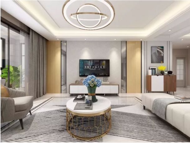 雅居樂(lè)湖居筆記137平米三居室現(xiàn)代簡(jiǎn)約風(fēng)格設(shè)計(jì)方案效果圖參考