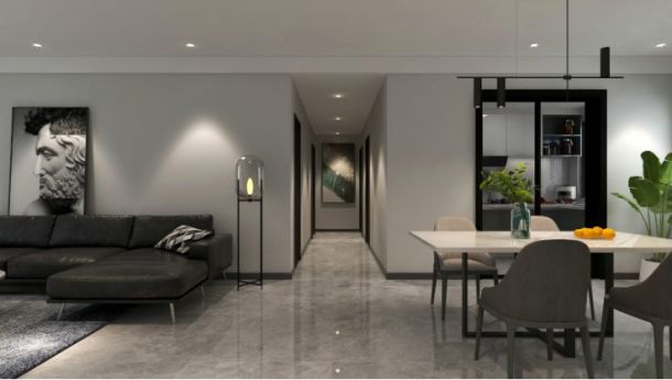 航天佳苑120平米三居室現(xiàn)代簡約風格設計方案效果圖參考