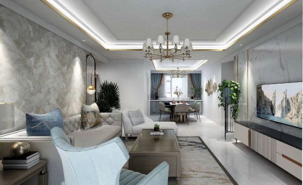 恒基碧翠錦華151平米三居室現(xiàn)代簡(jiǎn)約風(fēng)格設(shè)計(jì)方案效果圖參考