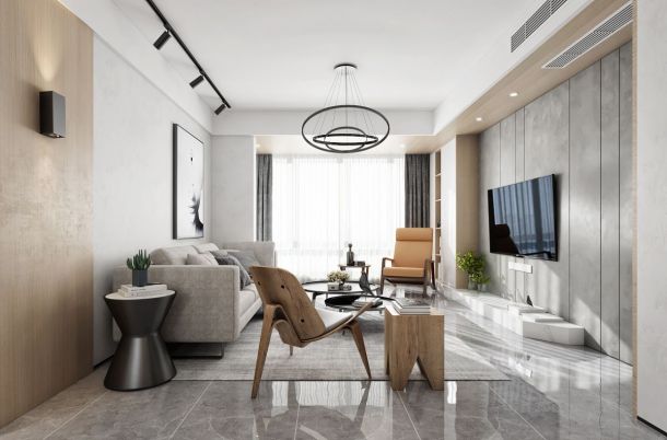 太乙城120平米三居室現(xiàn)代簡(jiǎn)約風(fēng)格設(shè)計(jì)方案效果圖參考