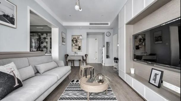 景寓學府70平米北歐風格設計方案效果圖參考