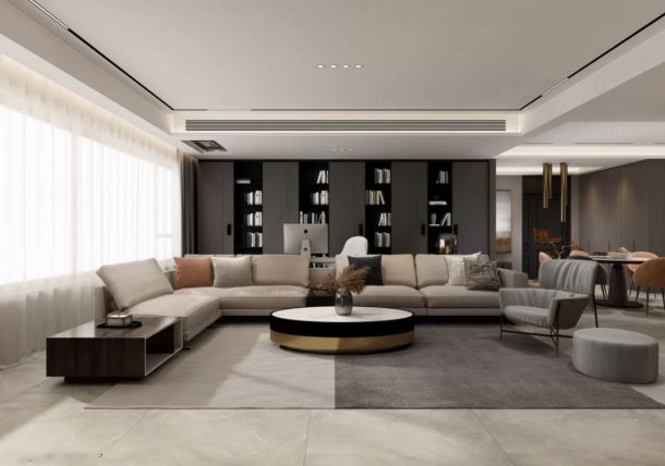 融僑城150平米三居室現(xiàn)代簡(jiǎn)約風(fēng)格設(shè)計(jì)方案效果圖參考