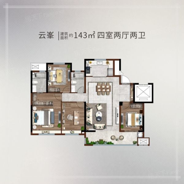 中梁·鎏金云璽