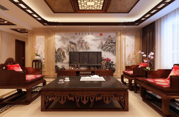 東晉桃園中式設(shè)計方案