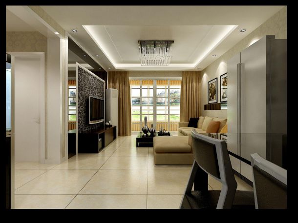 水韻星城95平米簡約風格設(shè)計方案