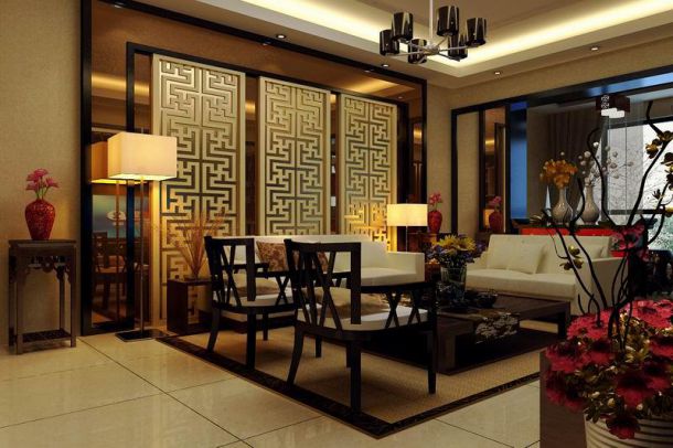 鉆石半島230平新中式風(fēng)格