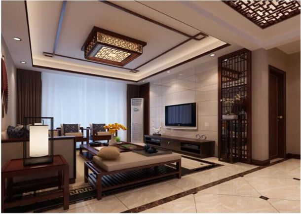 保利拉菲116平中式設(shè)計風(fēng)格