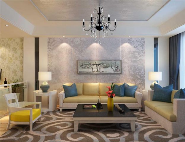 水晶·卡芭拉90.39平現(xiàn)代簡(jiǎn)約風(fēng)格設(shè)計(jì)方案