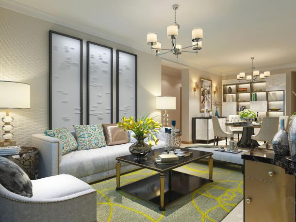 中建國熙臺(tái)118平簡約風(fēng)格設(shè)計(jì)方案