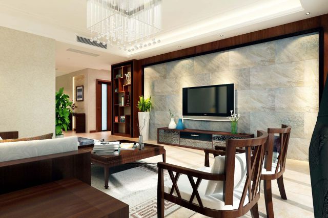 延長(zhǎng)石油家屬院140平方中式風(fēng)格