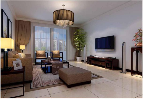 航天佳苑156平中式風(fēng)格設(shè)計(jì)方案