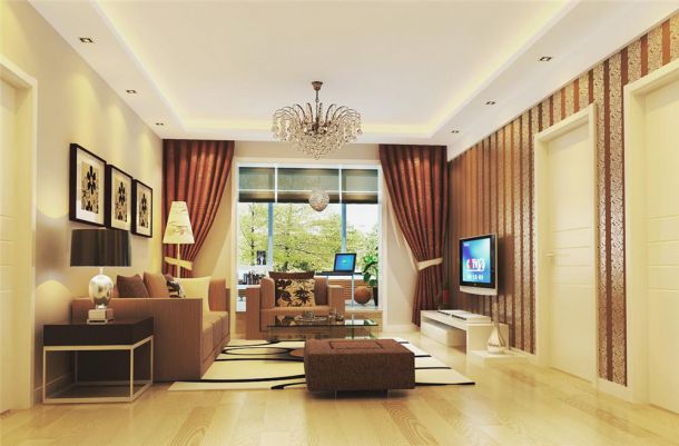 高新綠地105平米現(xiàn)代簡約設(shè)計方案