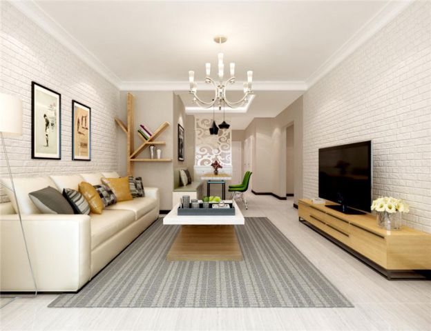 天朗藍(lán)湖樹99平簡約風(fēng)格設(shè)計方案