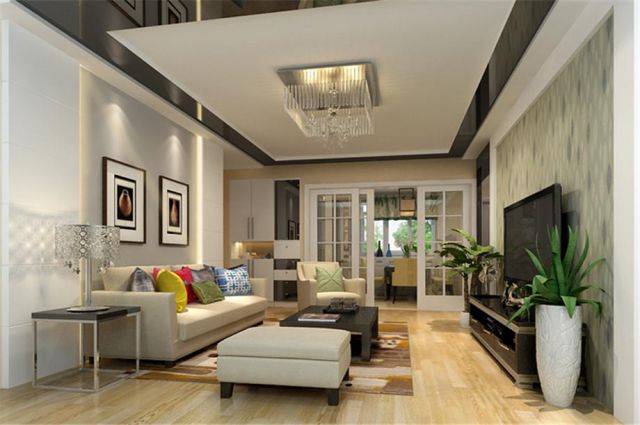 曲江觀邸90平現(xiàn)代簡約風格設計方案