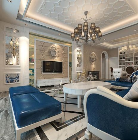 蘭喬圣菲150平簡歐風(fēng)格設(shè)計方案