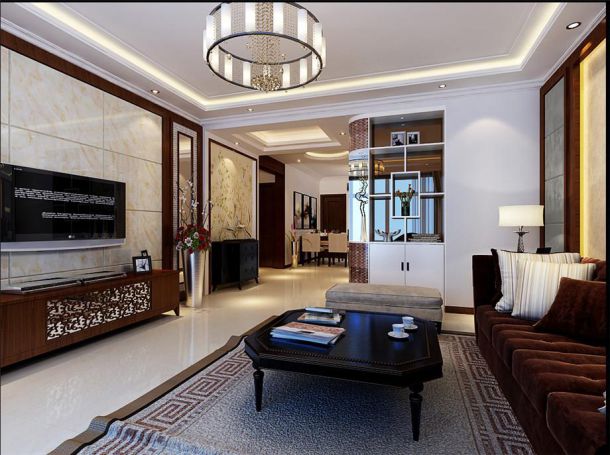 金泰新理城111平米美式設(shè)計(jì)方案