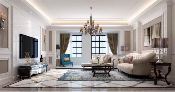 銘城國際社區(qū)110平歐式風(fēng)格設(shè)計方案