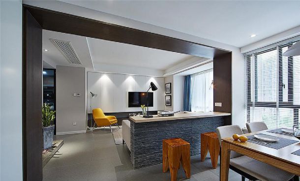 航天城小區(qū)85平米現(xiàn)代簡(jiǎn)約設(shè)計(jì)方案