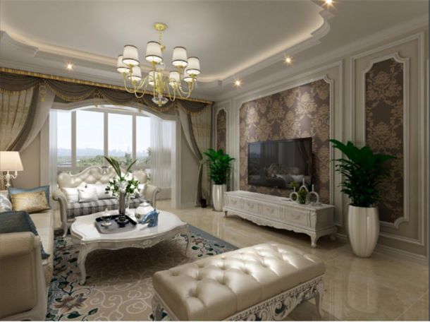 臨潼上東城130平歐式風(fēng)格設(shè)計(jì)方案