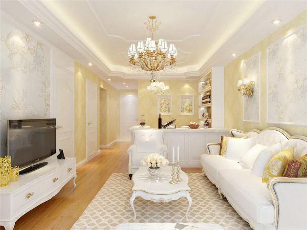 景寓學(xué)府85平簡歐風(fēng)格設(shè)計(jì)方案